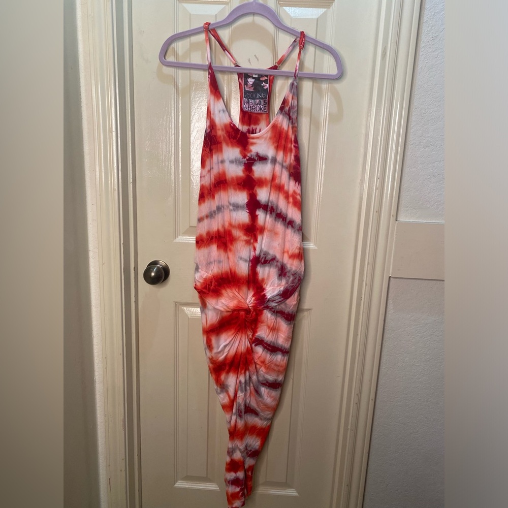 Young Broke Fabulous Tie Dye Dress